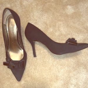 Nine West Black Suede Heels